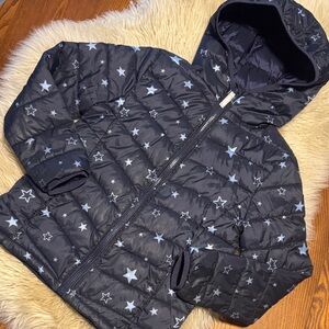 CORE Life Navy Blue Starry Puffer Jacket for Kids